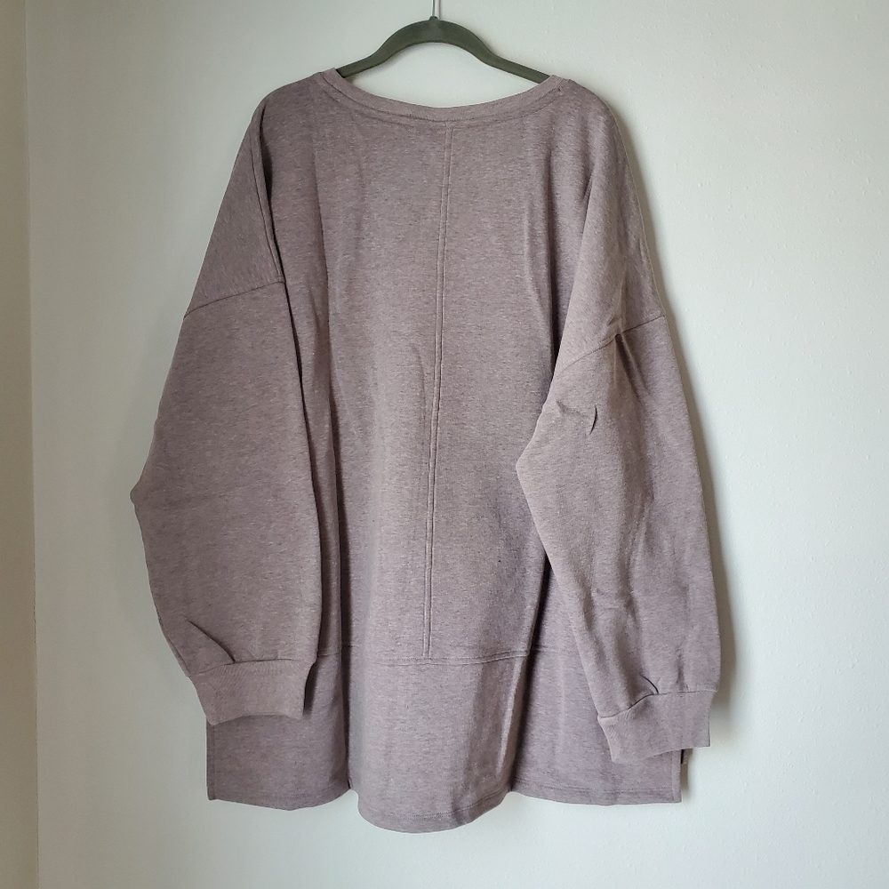 Tunic length sweatshirt 2X - Picture 3 of 3